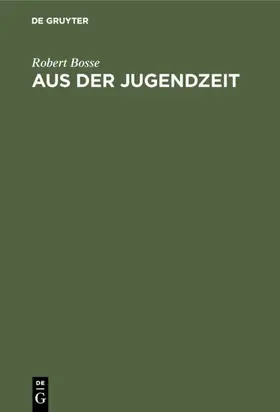 Bosse |  Aus der Jugendzeit | eBook | Sack Fachmedien