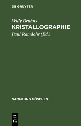 Bruhns / Ramdohr |  Kristallographie | eBook | Sack Fachmedien