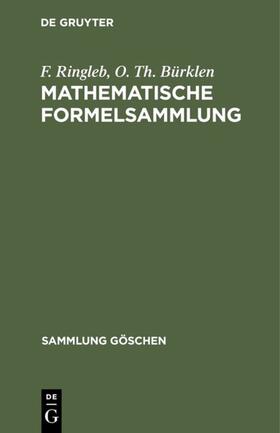Ringleb / Bürklen |  Mathematische Formelsammlung | eBook | Sack Fachmedien