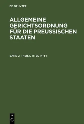  Theil I. Titel 14–34 | eBook | Sack Fachmedien