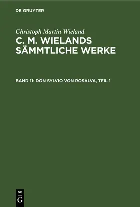 Wieland |  Don Sylvio Von Rosalva, Teil 1 | eBook | Sack Fachmedien