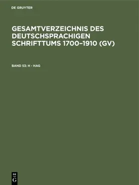 Schmuck / Gorzny / Geils |  H - Hag | eBook | Sack Fachmedien