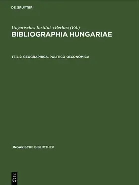 Berlin&gt |  Geographica. Politico-oeconomica | eBook | Sack Fachmedien