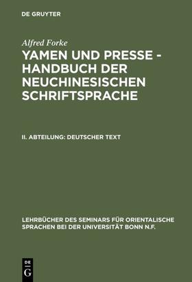 Forke |  Deutscher Text | eBook | Sack Fachmedien