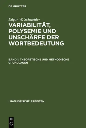 Schneider |  Variabilität, Polysemie und Unschärfe der Wortbedeutung | eBook | Sack Fachmedien