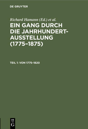 Hamann / Nationalgalerie &lt / Berlin&gt |  Von 1775–1820 | eBook | Sack Fachmedien