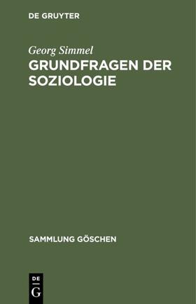 Simmel |  Grundfragen der Soziologie | eBook | Sack Fachmedien