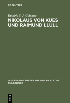 Colomer |  Nikolaus von Kues und Raimund Llull | eBook | Sack Fachmedien