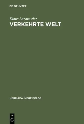 Lazarowicz |  Verkehrte Welt | eBook | Sack Fachmedien