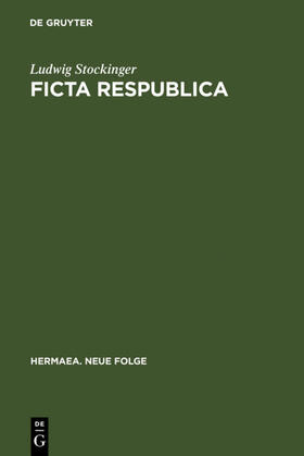 Stockinger |  Ficta respublica | eBook | Sack Fachmedien