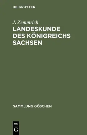 Zemmrich | Landeskunde des Königreichs Sachsen | E-Book | sack.de