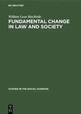 MacBride |  Fundamental change in law and society | eBook | Sack Fachmedien