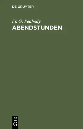 Peabody |  Abendstunden | eBook | Sack Fachmedien