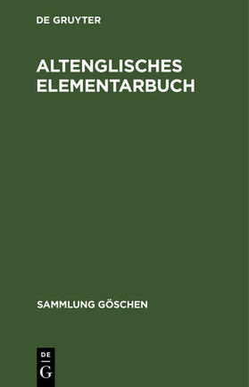  Altenglisches Elementarbuch | eBook | Sack Fachmedien