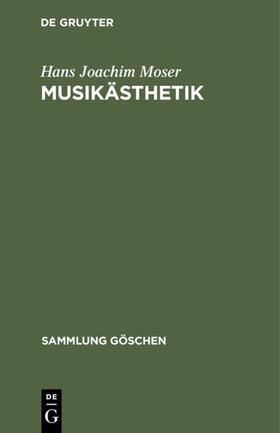 Moser |  Musikästhetik | eBook | Sack Fachmedien