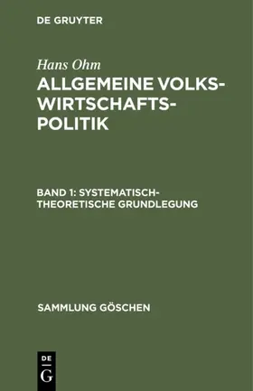 Ohm | Systematisch-theoretische Grundlegung | E-Book | sack.de