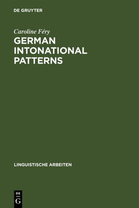 Féry |  German intonational Patterns | eBook | Sack Fachmedien