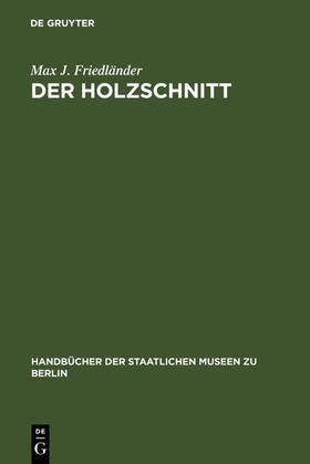 Friedländer |  Der Holzschnitt | eBook | Sack Fachmedien