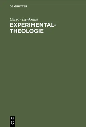 Isenkrahe |  Experimental-Theologie | eBook | Sack Fachmedien