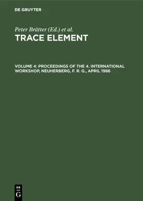 Brätter |  Proceedings of the 4. International Workshop, Neuherberg, F. R. G., April 1986 | eBook | Sack Fachmedien