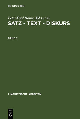 König / Wiegers |  Satz – Text – Diskurs. Band 2 | eBook | Sack Fachmedien