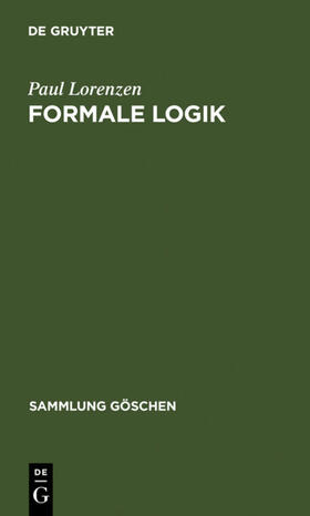 Lorenzen |  Formale Logik | eBook | Sack Fachmedien