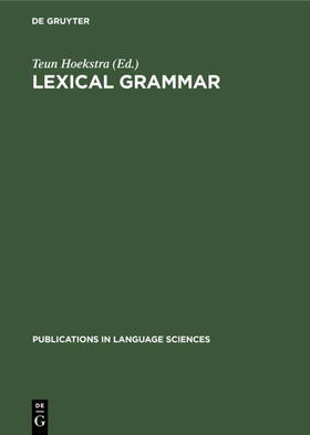 Hoekstra |  Lexical grammar | eBook | Sack Fachmedien