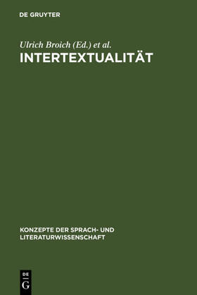 Broich / Pfister |  Intertextualität | eBook | Sack Fachmedien