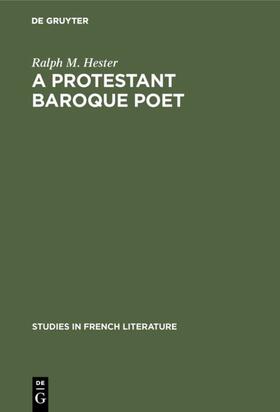 Hester |  A protestant baroque poet | eBook | Sack Fachmedien