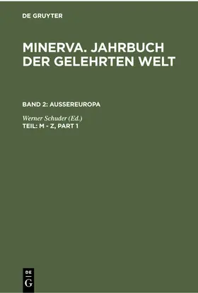 Schuder |  M - Z | Buch |  Sack Fachmedien