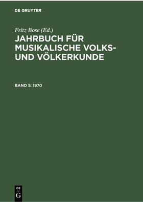 Bose |  1970 | Buch |  Sack Fachmedien