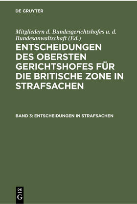  Entscheidungen in Strafsachen | Buch |  Sack Fachmedien