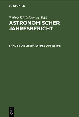  Die Literatur des Jahres 1951 | Buch |  Sack Fachmedien