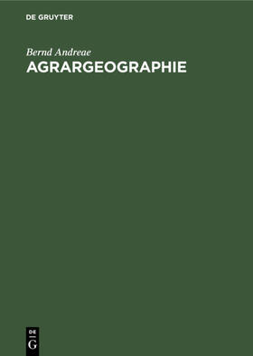 Andreae |  Agrargeographie | Buch |  Sack Fachmedien