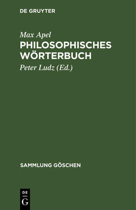 Apel / Ludz |  Philosophisches Wörterbuch | Buch |  Sack Fachmedien