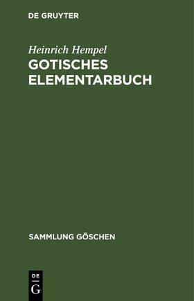 Degruyter |  Gotisches Elementarbuch | Buch |  Sack Fachmedien