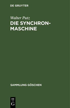 Putz |  Die Synchronmaschine | Buch |  Sack Fachmedien