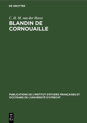 Horst |  Blandin de Cornouaille | Buch |  Sack Fachmedien