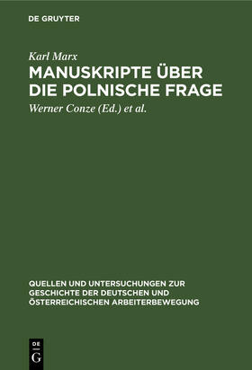 Marx / Hertz-Eichenrode / Conze |  Manuskripte über die polnische Frage | Buch |  Sack Fachmedien