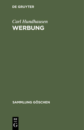 Hundhausen |  Werbung | Buch |  Sack Fachmedien