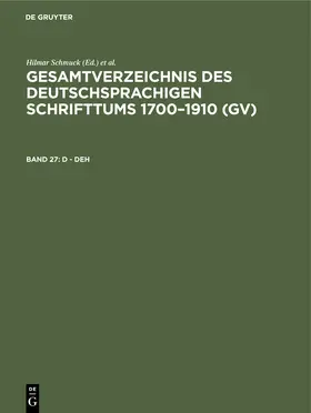 Schmuck / Gorzny |  D - Deh | Buch |  Sack Fachmedien