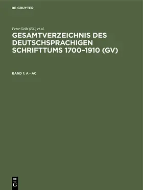 Gorzny / Geils |  A - Ac | Buch |  Sack Fachmedien