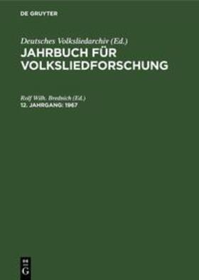 Brednich |  1967 | Buch |  Sack Fachmedien