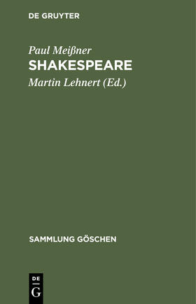 Meißner / Lehnert |  Shakespeare | Buch |  Sack Fachmedien