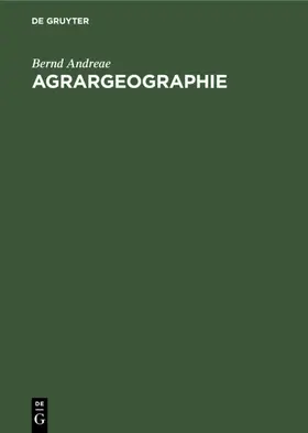 Andreae |  Agrargeographie | eBook | Sack Fachmedien