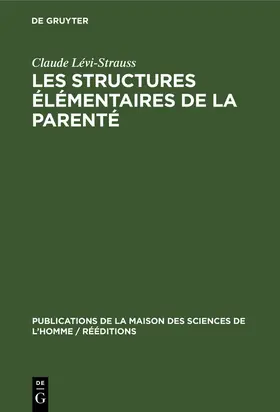 Lévi-Strauss | Les structures élémentaires de la parenté | E-Book | sack.de