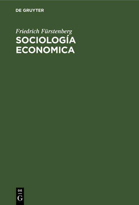 Fürstenberg |  Sociología Economica | eBook | Sack Fachmedien