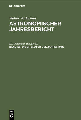 Heinemann / Henn / Lohmann |  Die Literatur des Jahres 1956 | eBook | Sack Fachmedien