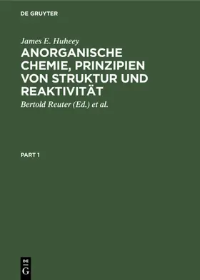 Huheey / Reuter / Sarry |  Anorganische Chemie, Prinzipien von Struktur und Reaktivität | eBook | Sack Fachmedien