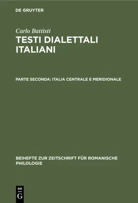 Battisti |  Italia centrale e meridionale | eBook | Sack Fachmedien